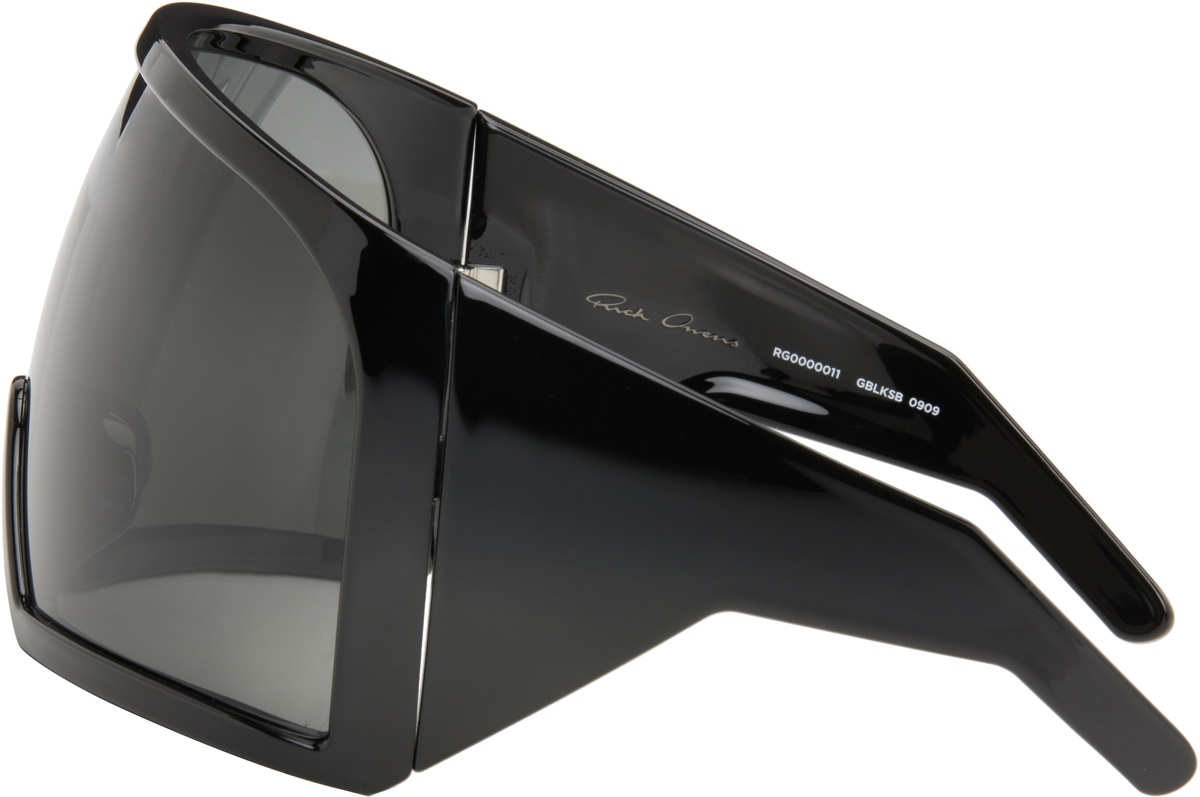 Rick Owens Black Temple Kriester Sunglasses