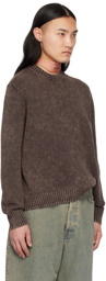 Acne Studios Brown Embroidered Sweater