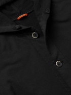 BARENA - Cotton-Blend Jersey Hooded Jacket - Black