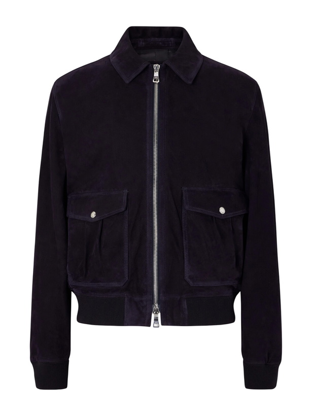 Photo: Mr P. - Suede Blouson Jacket - Blue