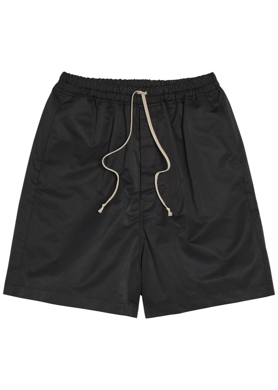 Rick Owens Faun Nylon and Cotton-blend Shorts Black