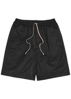 Rick Owens Faun Nylon and Cotton-blend Shorts Black