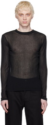 K.NGSLEY Black Uncut Long Sleeve T-Shirt