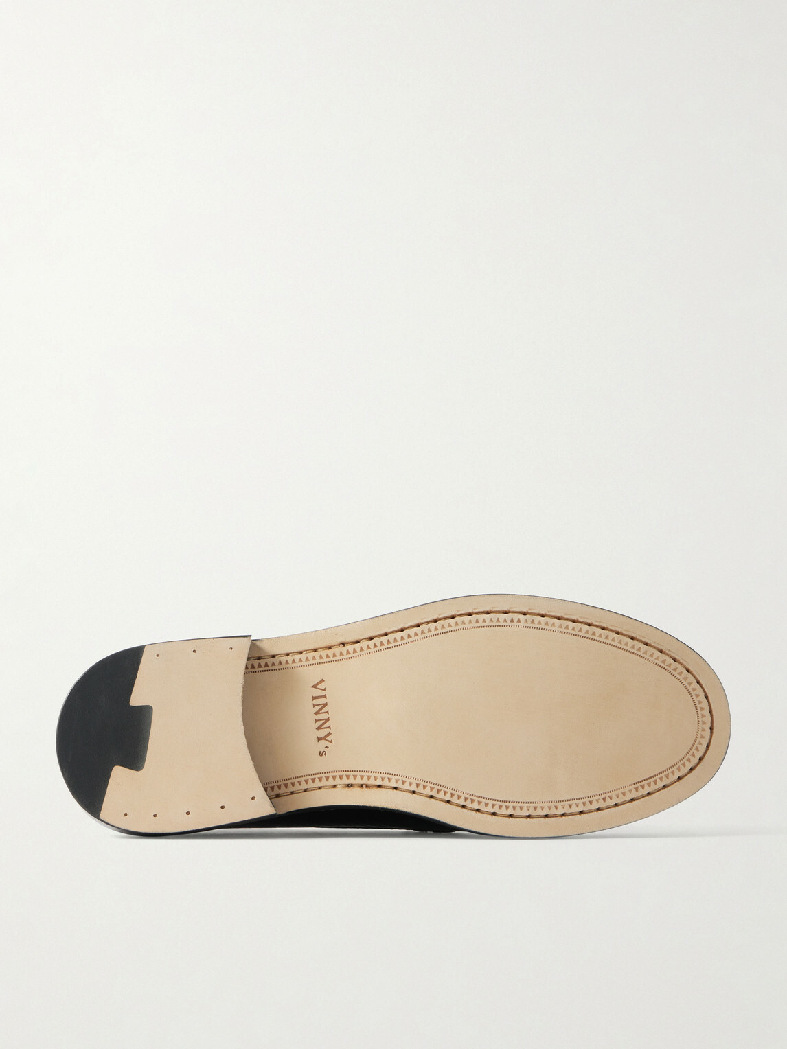 VINNY's - Yardee Lizard-Effect Leather Penny Loafers - Black