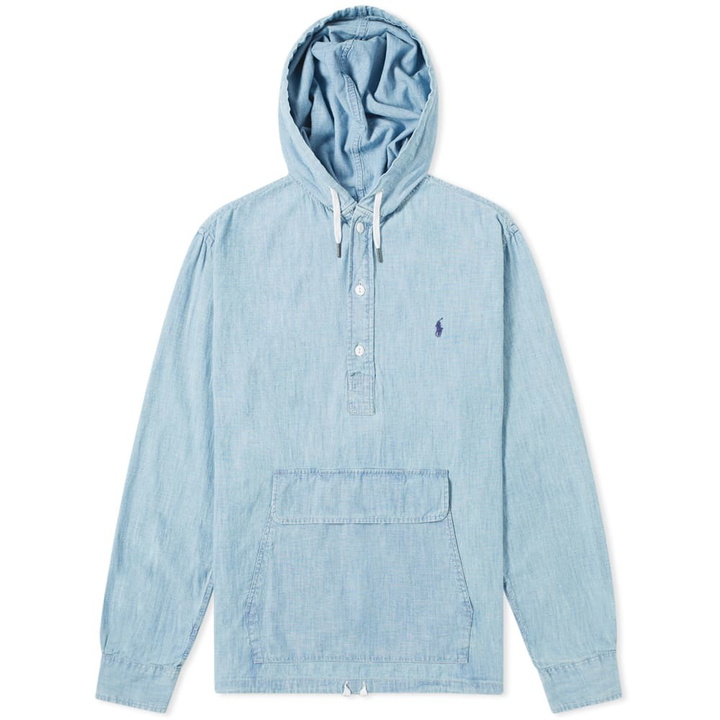 Photo: Polo Ralph Lauren Chambray Popover Hoody