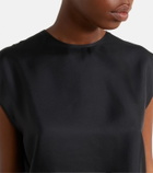Asceno Dasha silk twill top