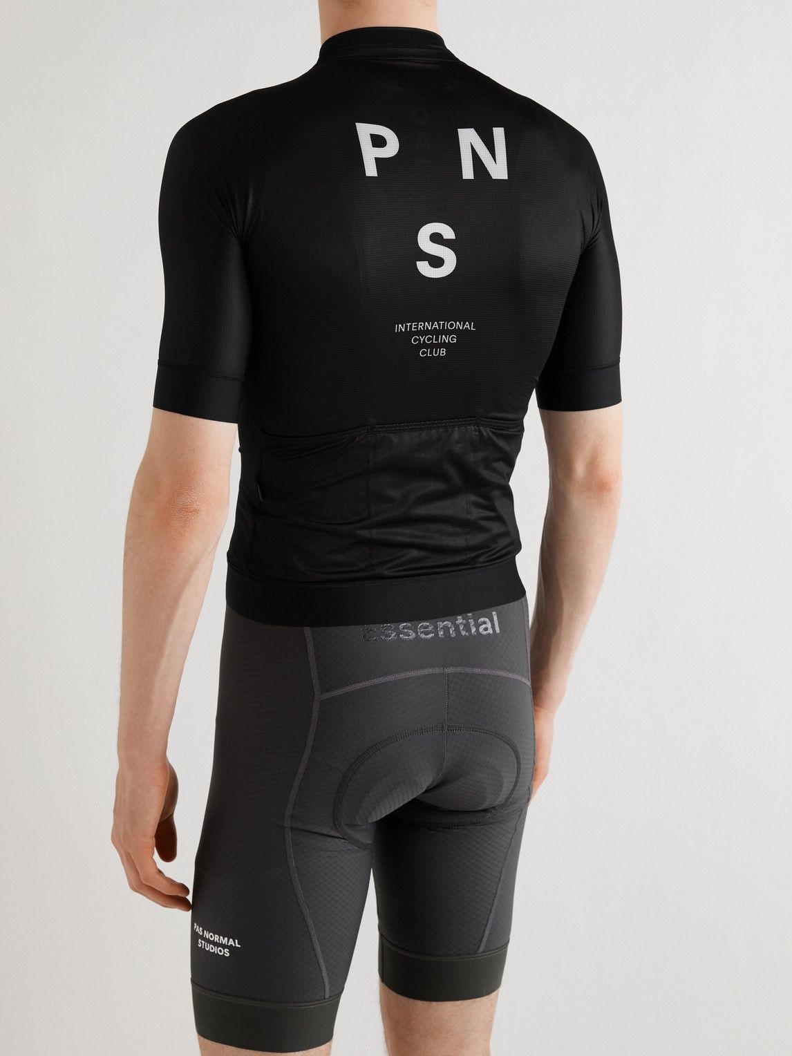 Pas Normal Studios - Mechanism Logo-Print Cycling Jersey - Black 