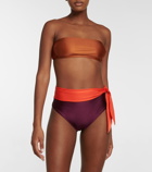 Zimmermann - Violet colorblocked bikini
