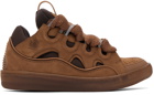 Lanvin Brown Curb Sneakers