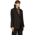 Eftychia Brown Wool Blazer