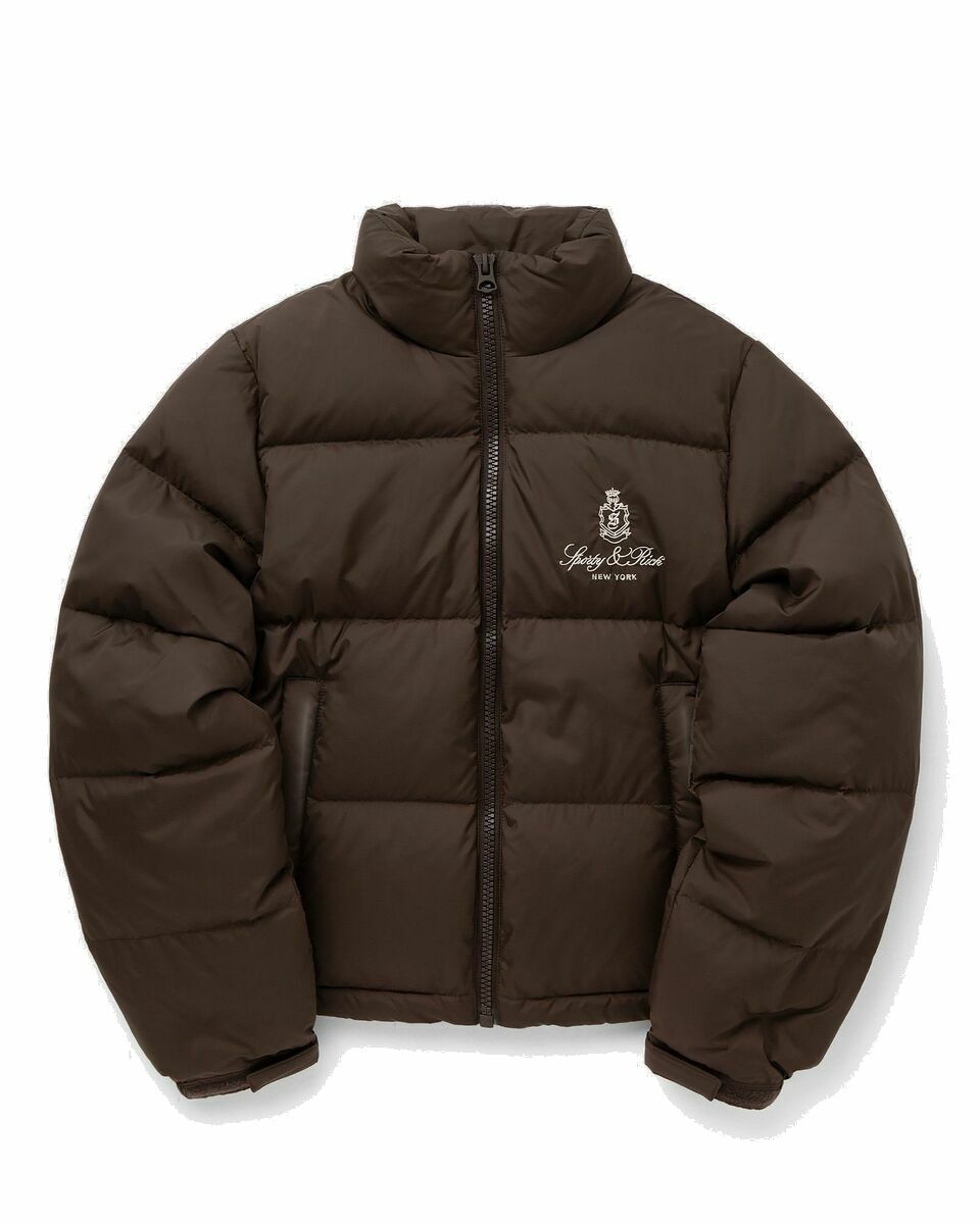 Photo: Sporty & Rich Vendome Puffer Jacket Brown - Womens - Down & Puffer Jackets