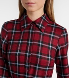 Emilia Wickstead Marione belted tartan wool-blend midi dress