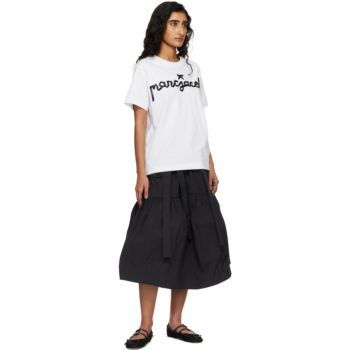 Marc Jacobs White Ribbon Logo Box T-shirt