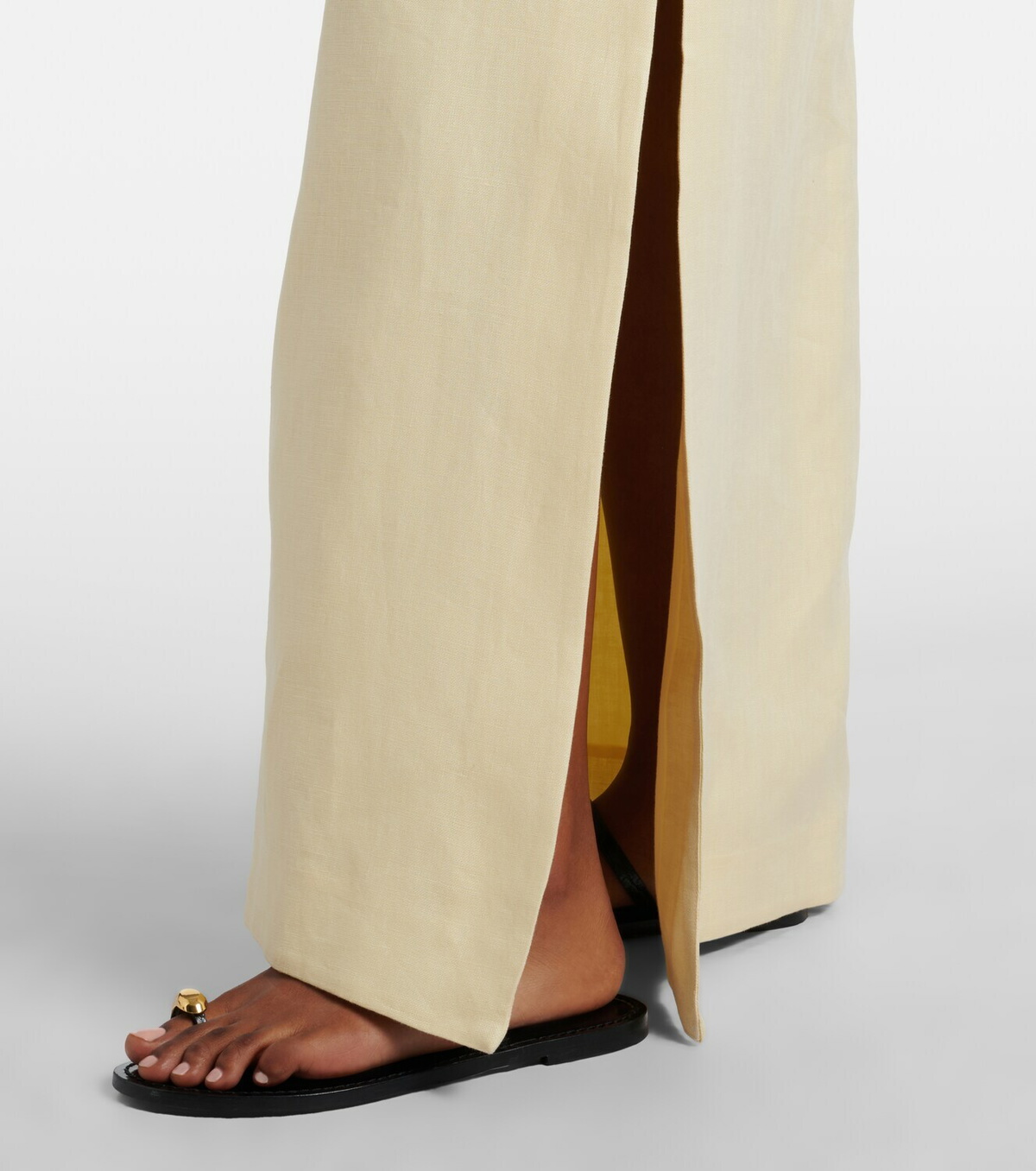 SIR Halterneck linen maxi dress