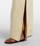 SIR Halterneck linen maxi dress