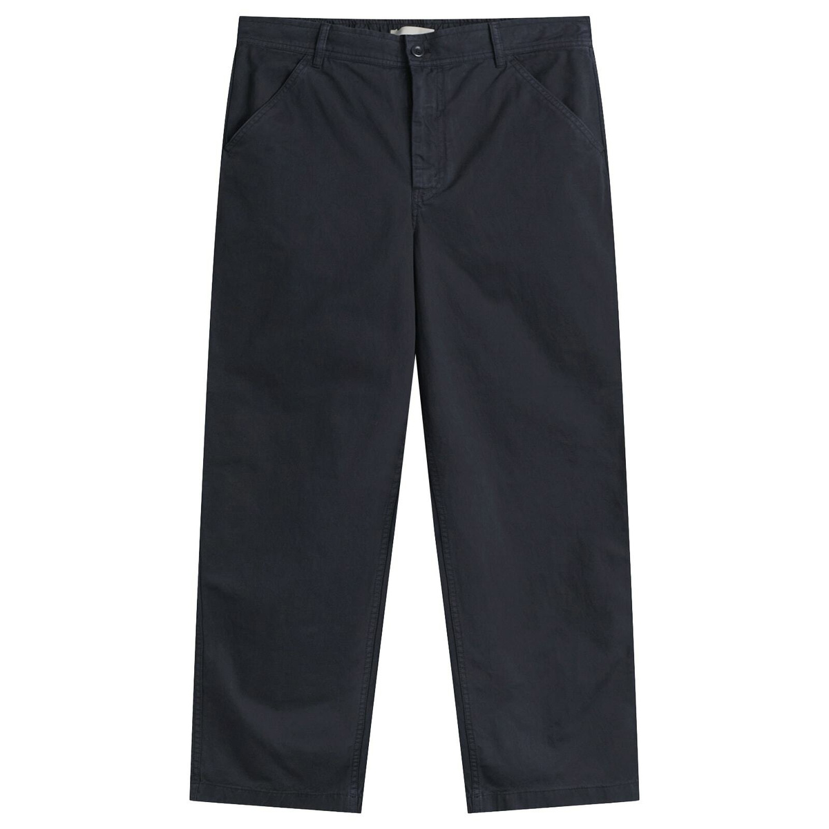 Norse Projects Men's Kvitfjell Relaxed Cotton Twill Pants in Dark Navy