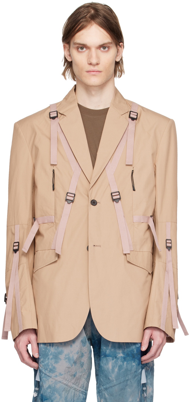 A. A. Spectrum Beige Bondex Blazer A. A. Spectrum