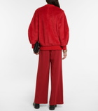 Max Mara - Carmine wool-blend teddy sweatshirt