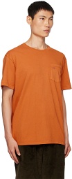 Noah Orange Pocket T-Shirt