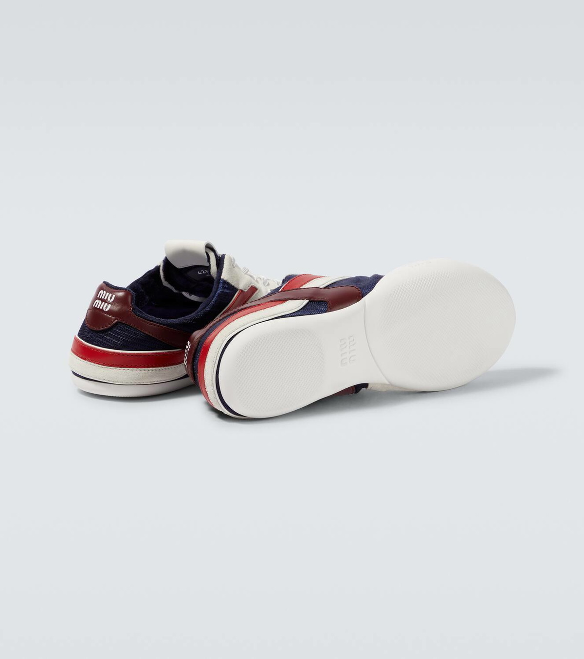 【関税&送料込】Miu Miu Sneaker Gymnasium In Pelle Miu Miu Gymnasium Sneakers | Blue | FARFETCH