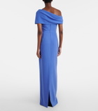 Carolina Herrera Draped off-shoulder crêpe gown
