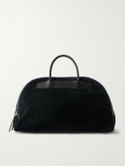 Bleu de Chauffe - Sac Voyage Leather-Trimmed Suede Weekend Bag