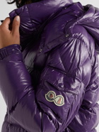 Moncler - Maya 70 Logo-Appliquéd Quilted Shell Hooded Down Jacket - Purple