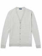 Peter Millar - Cane Striped Wool Cardigan - Gray