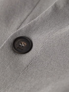 Brioni - Convertible-Collar Layered Cotton Shirt - Gray