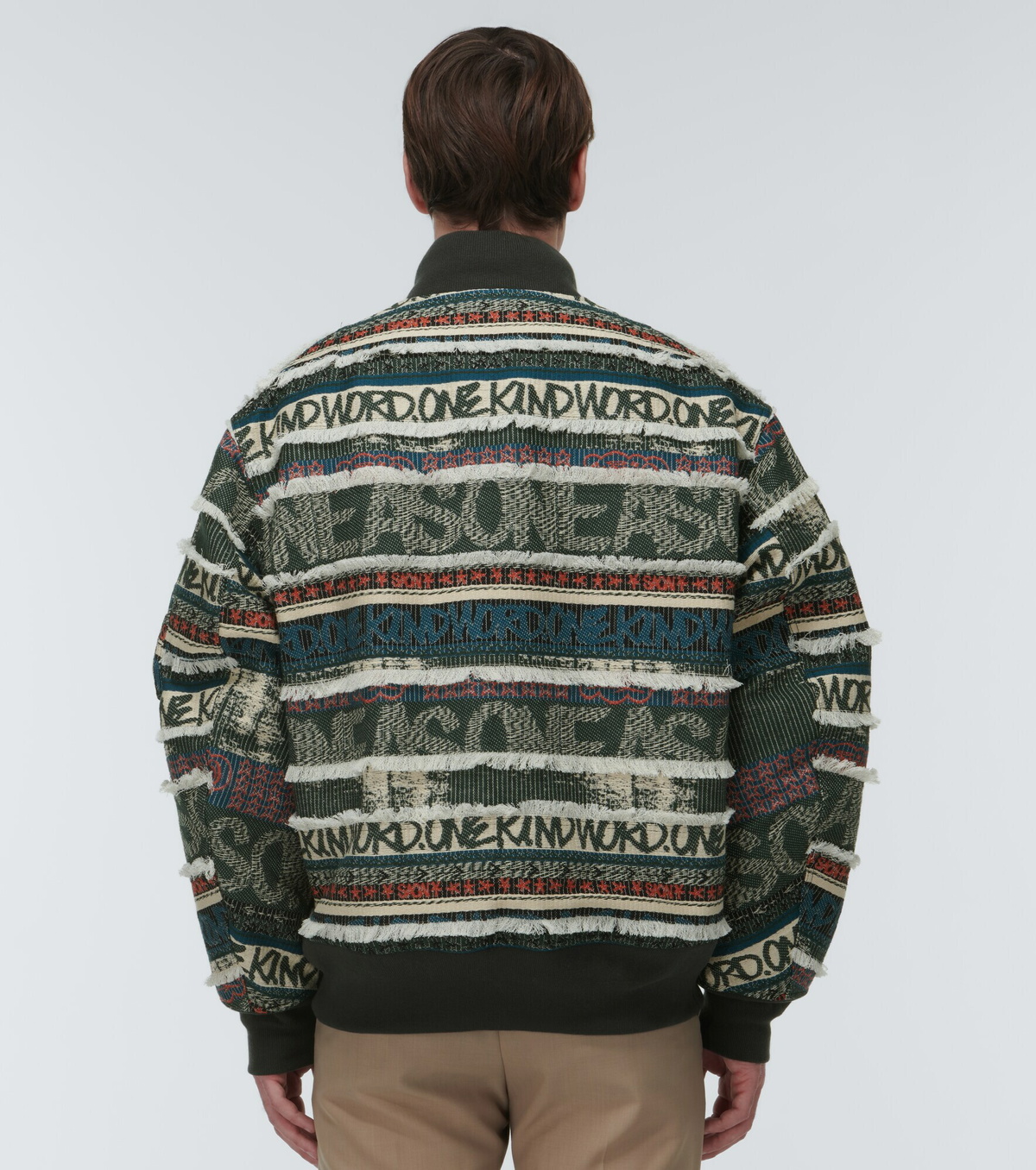 Sacai - Sacai x Eric Haze Embroidery Knit Blouson | HBX