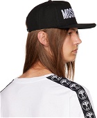 Moschino Black Embroidered Cap
