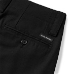 Dolce & Gabbana - Pleated Cotton-Blend Drill Shorts - Black