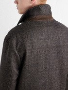 Canali - Wool and Cashmere-Blend Chore Jacket - Brown