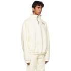 Rhude Off-White Quarter Zip Sweatshirt
