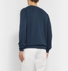 Altea - Textured-Knit Linen and Cotton-Blend Sweater - Blue