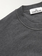 Stone Island - Logo-Appliquéd Cotton-Jersey Sweatshirt - Gray
