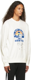 Polo Ralph Lauren White Fleece Graphic Sweatshirt