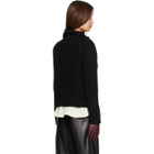 MACKAGE Black Gladys Knit Half-Zip Pullover Sweater