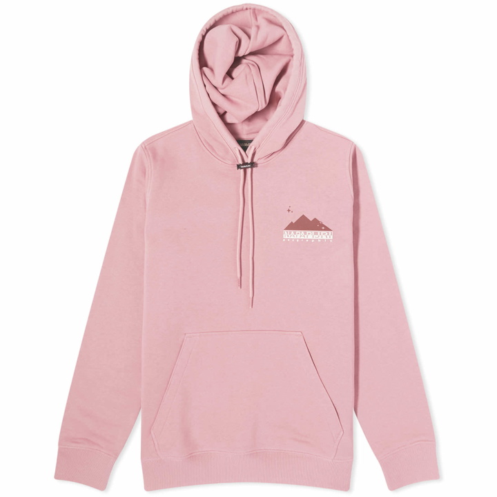 Photo: Napapijri Women's Rope Logo Hoodie in Pink Foxglove