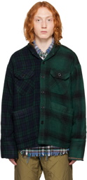 Greg Lauren Green Plaid Shirt