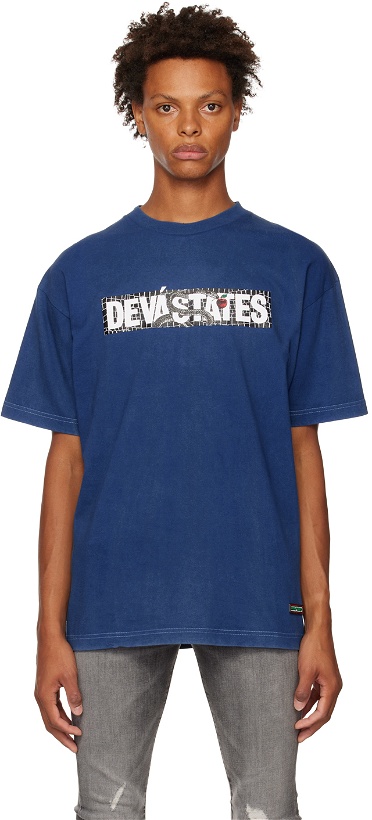 Photo: DEVÁ STATES Blue Printed T-Shirt