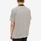 Sacai Men's Komon Print Short Sleeve Shirt in Off White