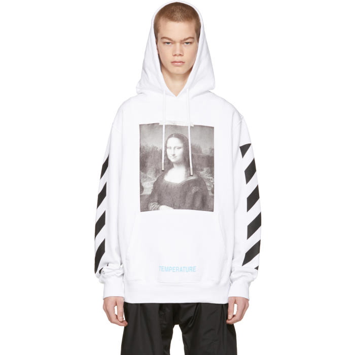 Photo: Off-White White Diagonal Monalisa Hoodie