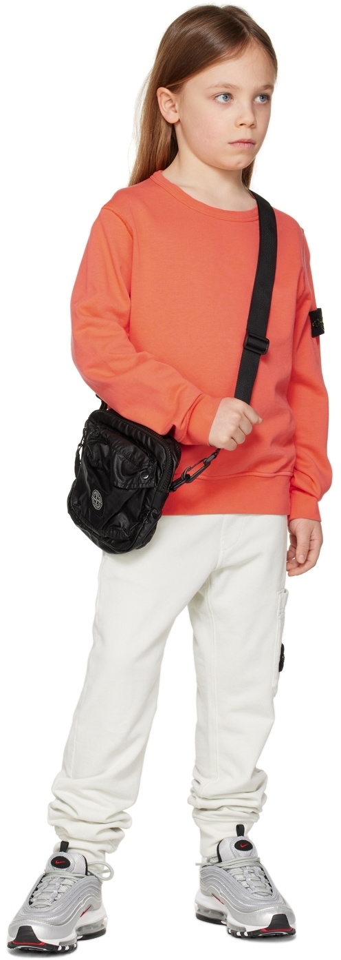 Stone Island Junior Kids Orange Patch Sweatshirt