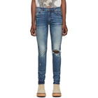 Amiri Indigo Broken Jeans