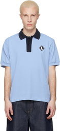 Lacoste Blue 'French Made' Classic Fit Badge Polo