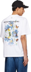 WOOYOUNGMI White Flower Back Logo T-shirt