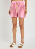 Bongusta Naram Striped Terry Shorts Pink