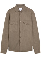 Raith Joseph Zigzag-jacquard Woven Overshirt Light Brown
