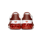 Dolce and Gabbana White and Red Portofino Melt Love is Love Sneakers